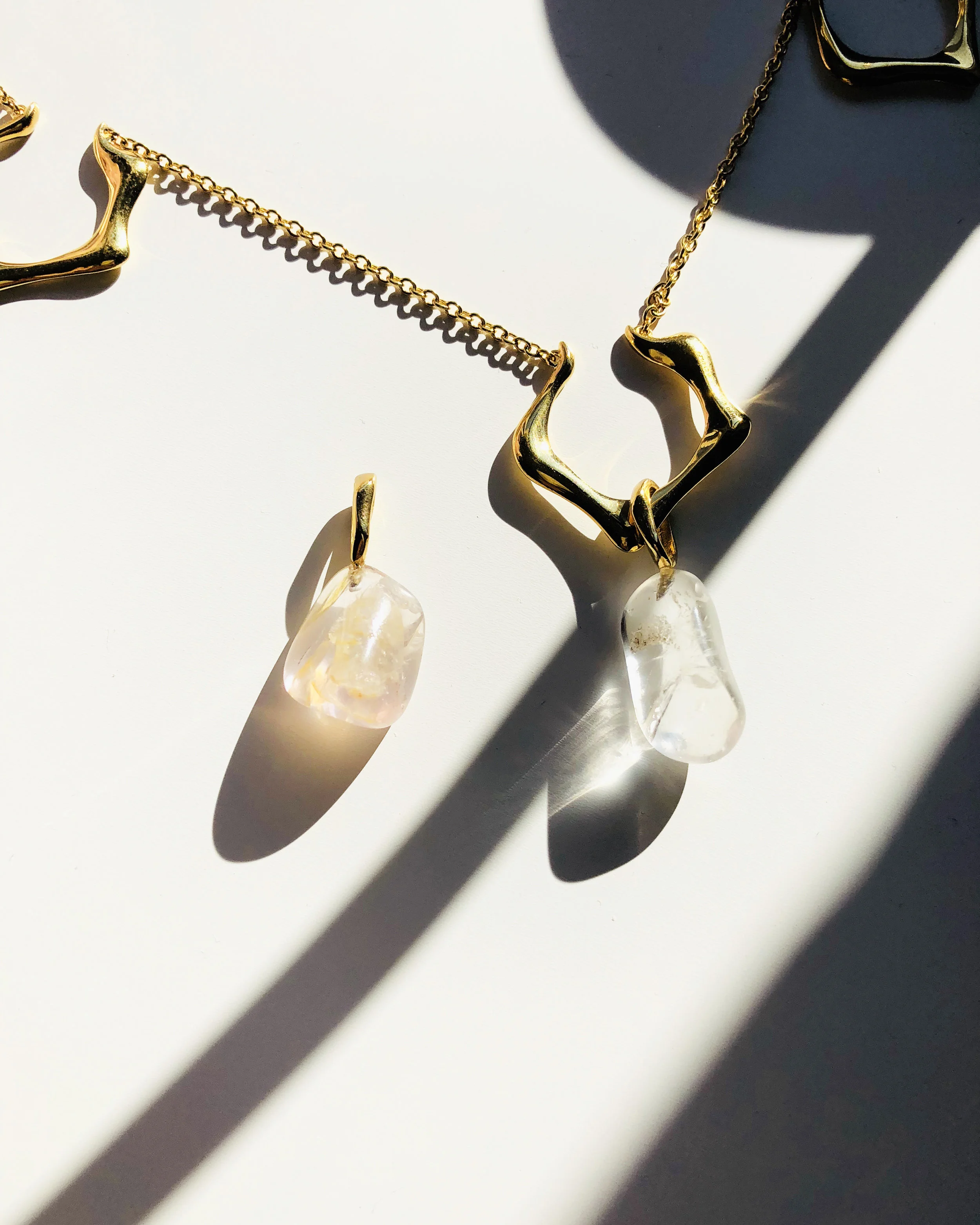 FELICE DAHL VALKYRIA PENDANT NECKLACE WITH STONE DROP