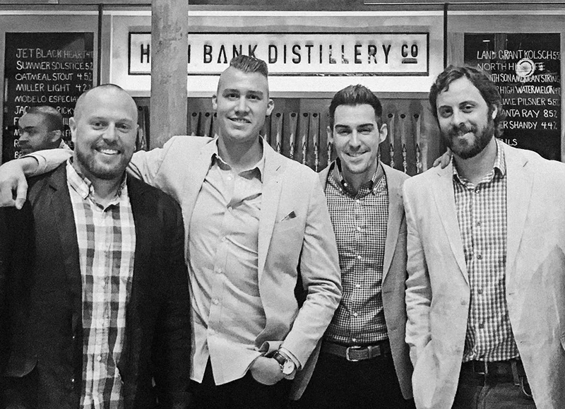 Pictured left to right: Adam Hines, Calvin Jones, Jordan Helman & Jeff Ireland