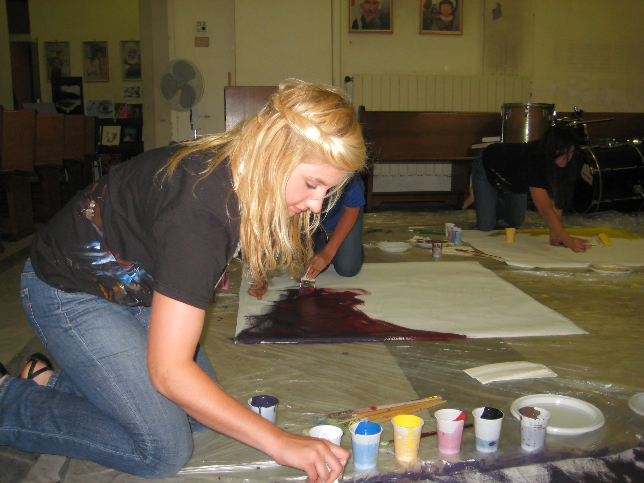 To kick it off, here is a picture from 2010 that I thought would be totally blog worthy, painting in Rome. 
