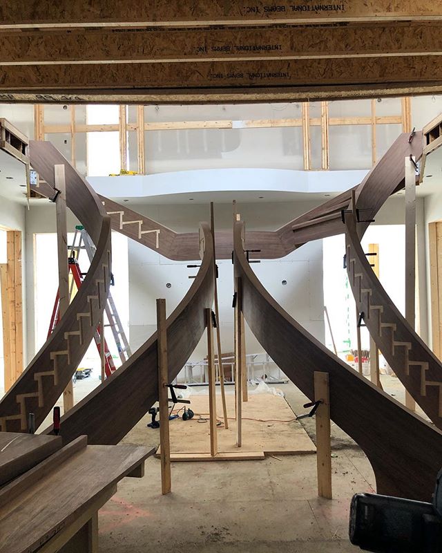 In progress... 🛠 we go nuts for walnut stairs! ❤️
#stairsbymillennium
#stairs #ajax #homeimprovement #homesweethome #custom #builtforyou #homestyle #interiordesign #home #designlife #stairsofinstagram #architecture #architecturedaily #architectural #designedbyyou #customstairs #customstairsandrailings #customstaircase #walnut #walnutstairs
