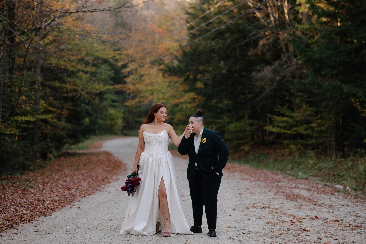 Vermont in the fall, the quiet, the way they looked at each other&hellip; it all just worked. This whole day was magic in the most effortless way. Vermont gave us the prettiest backdrop and these two did the rest.