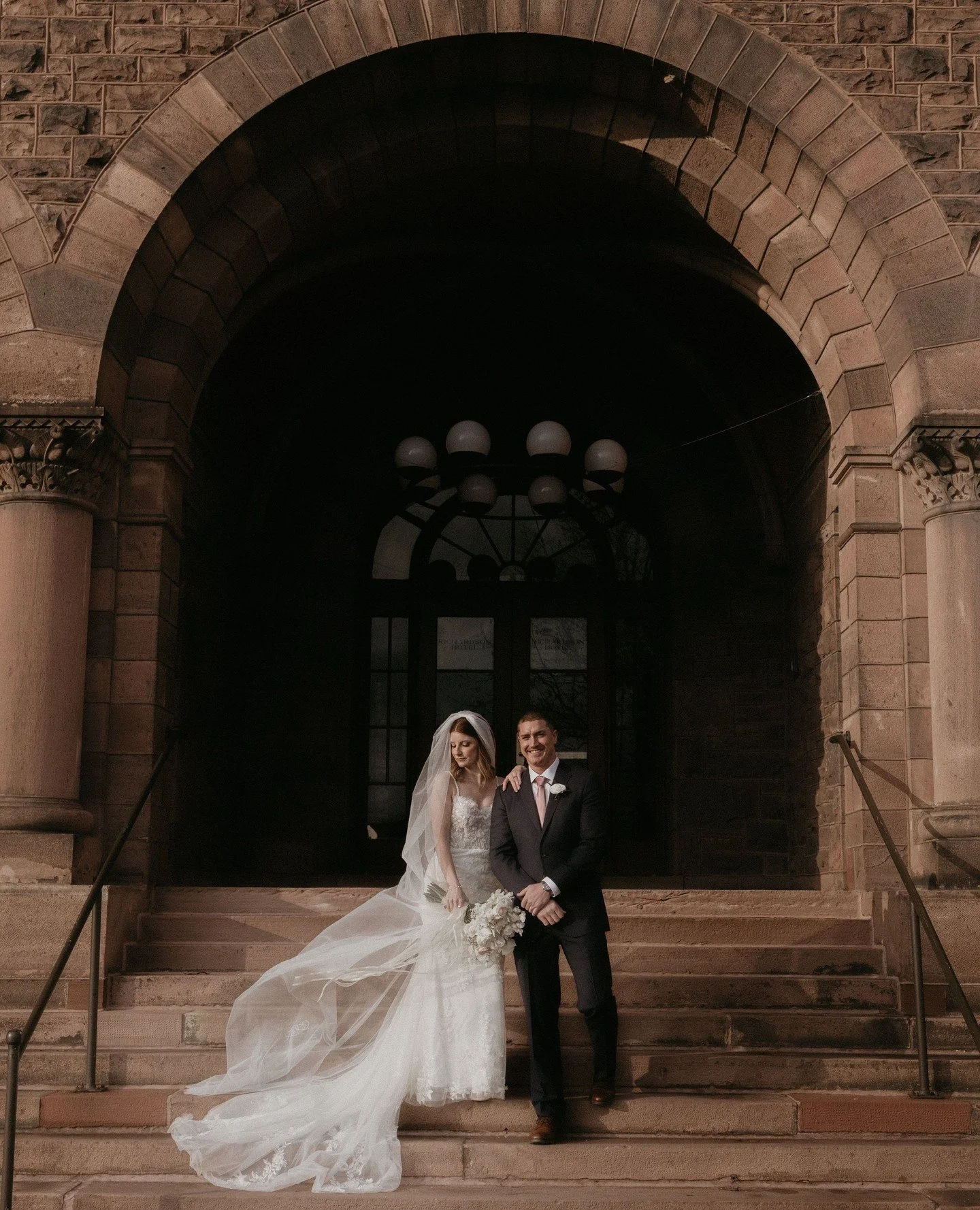 Classic architecture and a dress that just keeps moving.⁠
Some locations bring a kind of timeless feeling the second you step into them, and this one definitely did.⁠
#seventharrowstudio #buffaloweddingphotographer #weddingportraits #classicwedding #