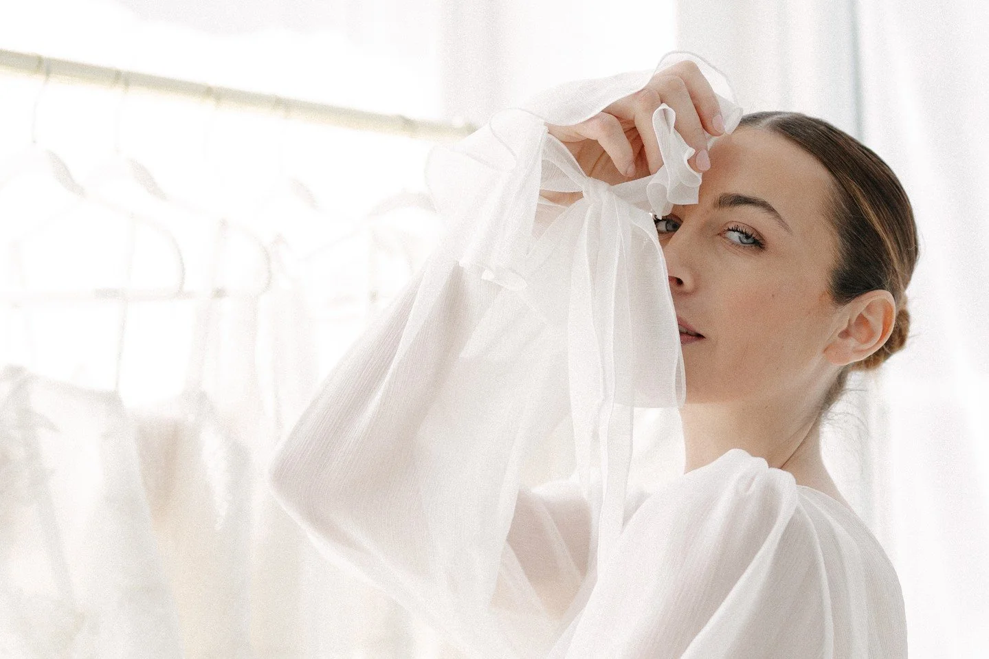 We got to shoot New York Bridal Fashion Week and we were not cool about it. Not even a little. Walking into that space, watching these dresses move, catching light like this. I kept having to remind myself this was work. I will never get tired of mom