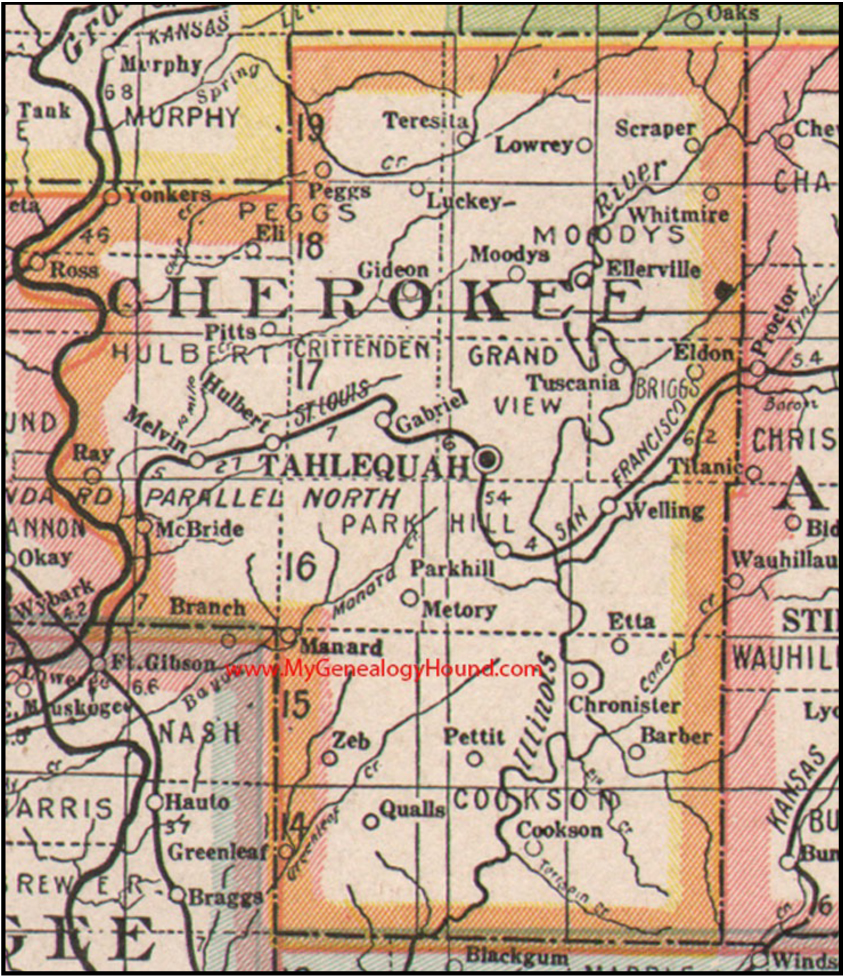 Cherokee County, Oklahoma