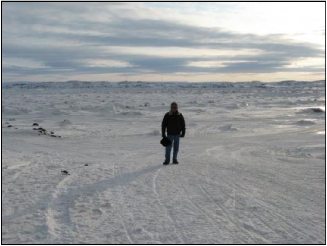 Frobisher Bay (Iqaluit), Canada, in winter