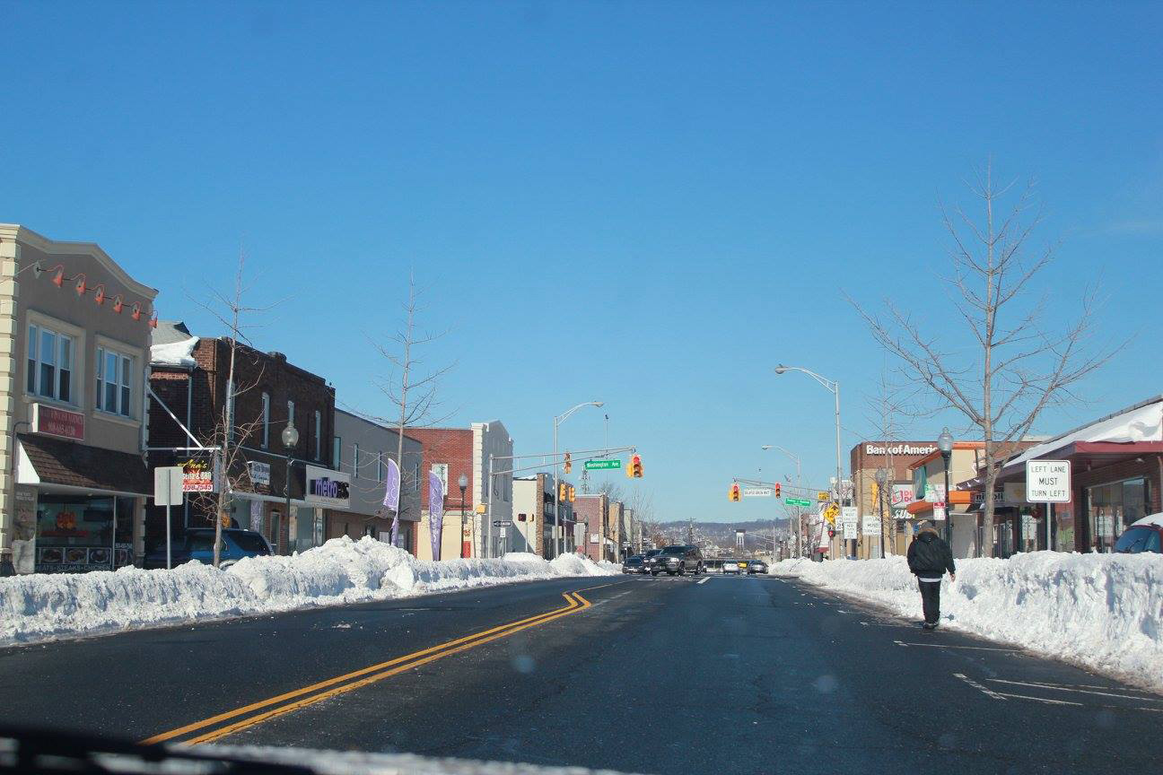 Main Street after the blizzard 2016