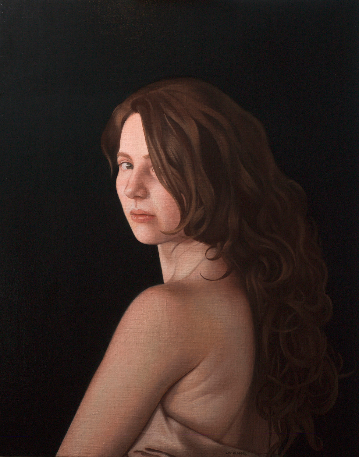   Susanna , 2015, Oil on linen, 24 x 20 inches, Private collection 