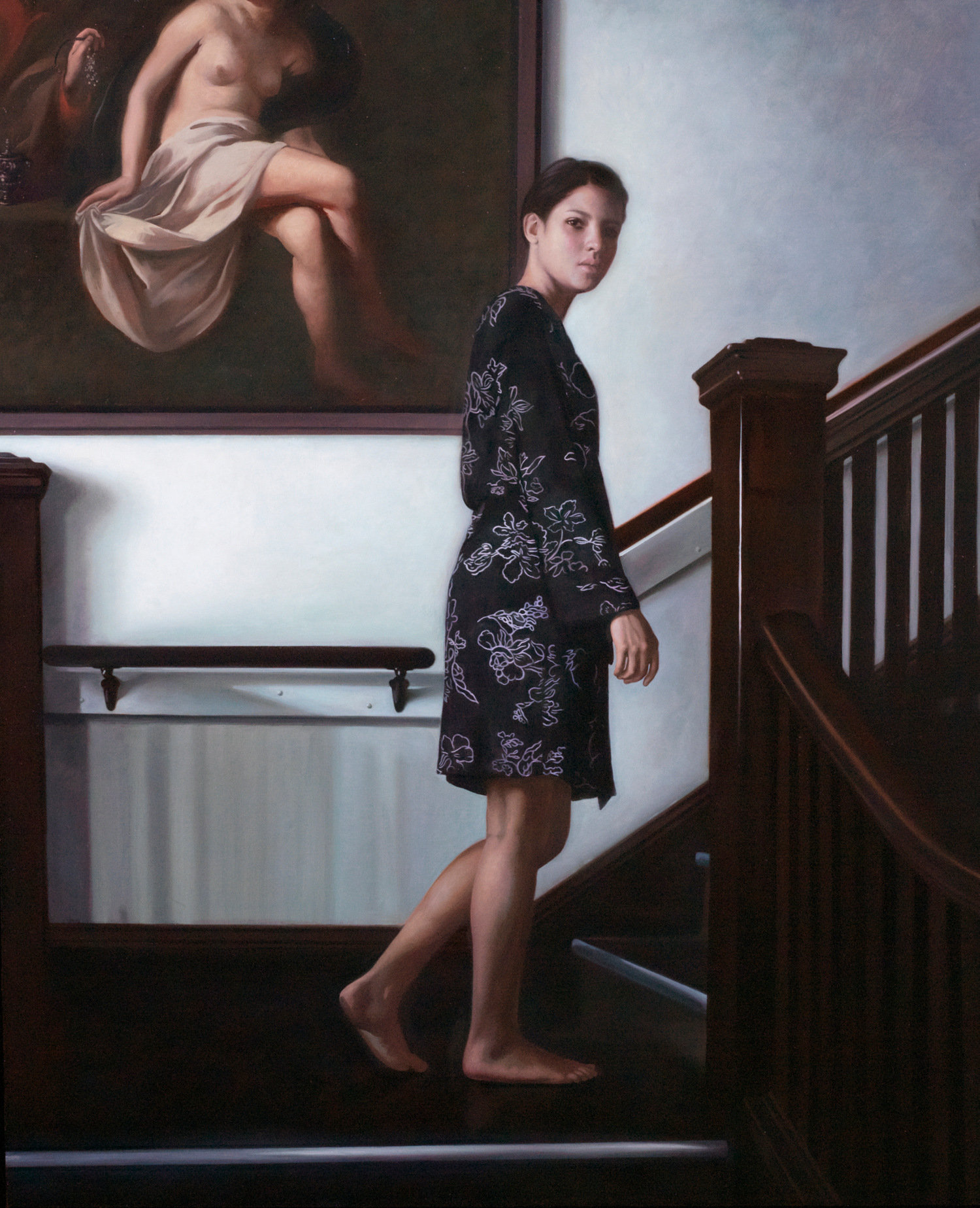   Inversion,&nbsp; 2014, Oil on linen, 32 x 26 inches, Private collection 