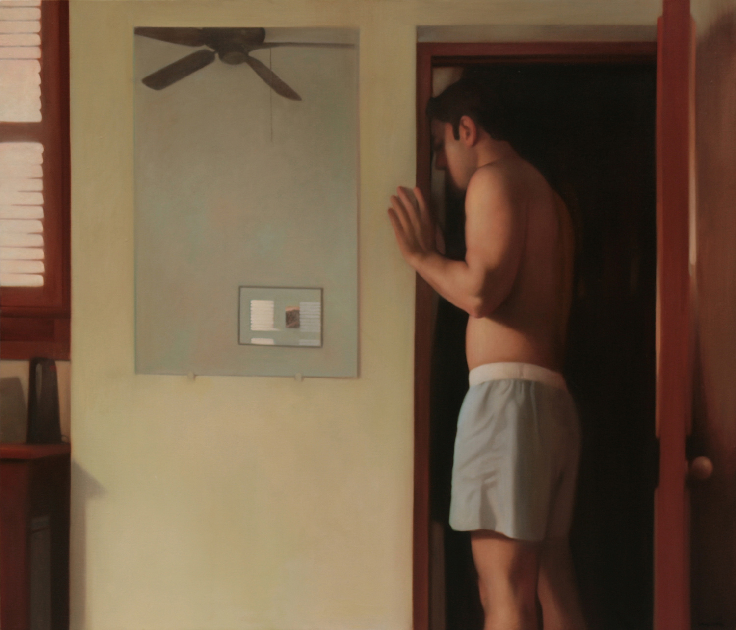  In The Day That Is Night , 2008, Oil on linen, 36 x 42 inches, Private collection 
