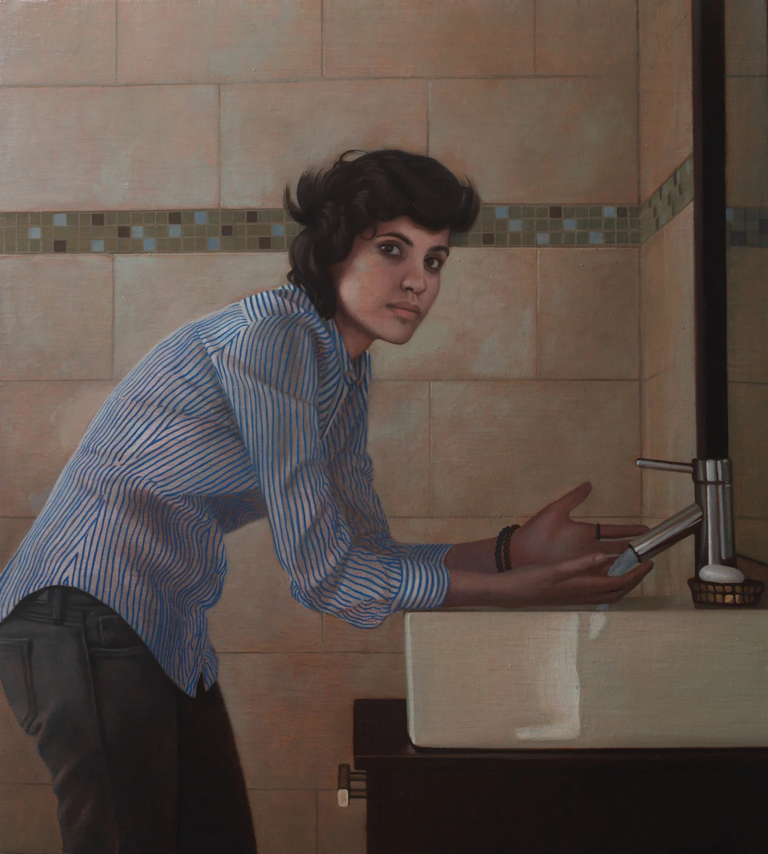 Transfiguration , 2016, Oil on linen, 20 x 18 inches, Private collection