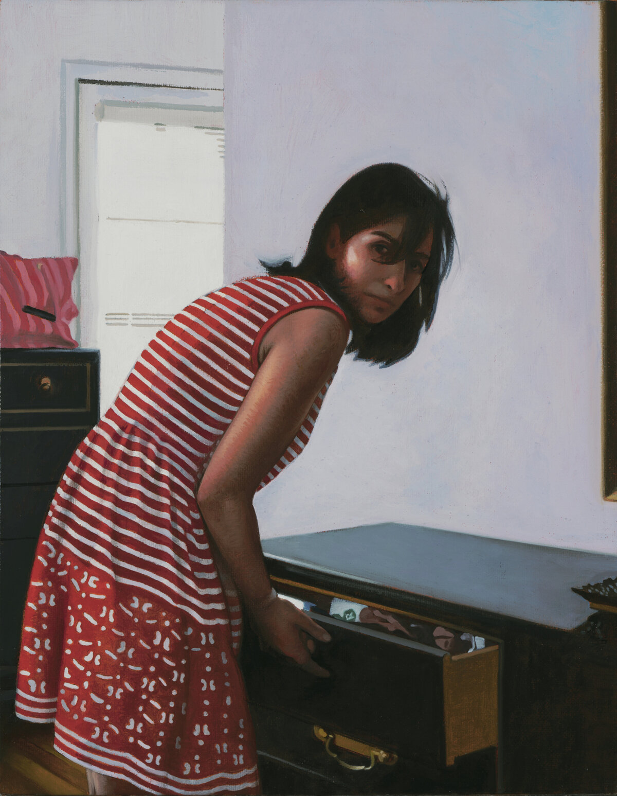   Susanna Hemmed , 2020, Oil on linen, 14 x 11 inches, Private collection 