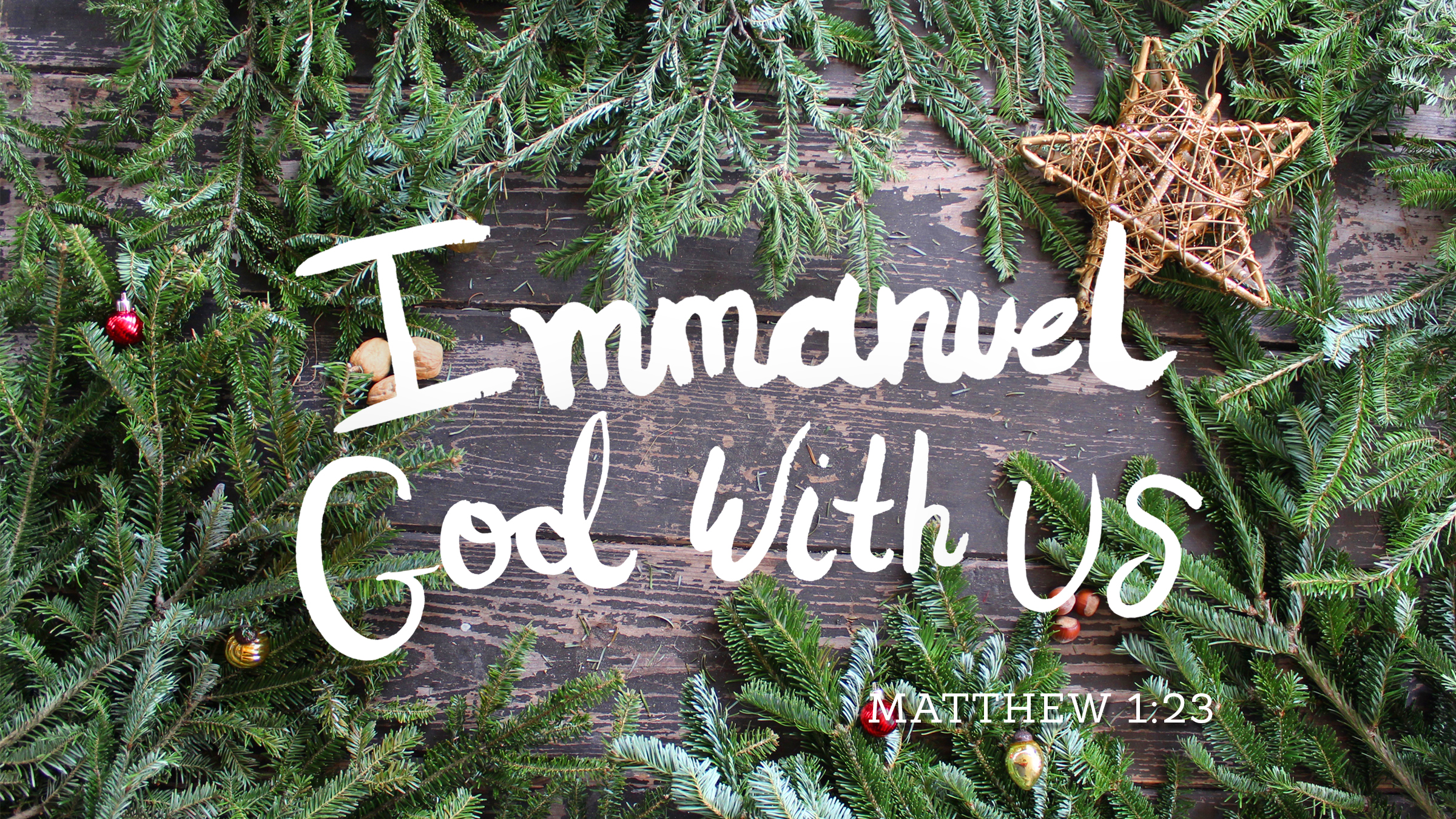  Photo: original&nbsp;  Font: original hand lettering&nbsp;  Content: Matthew 1:23 NIV Bible 