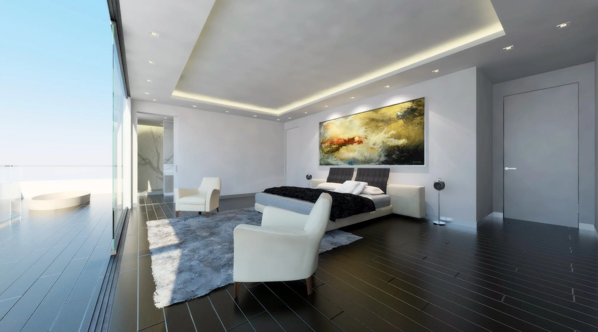 pent house: master bedroom