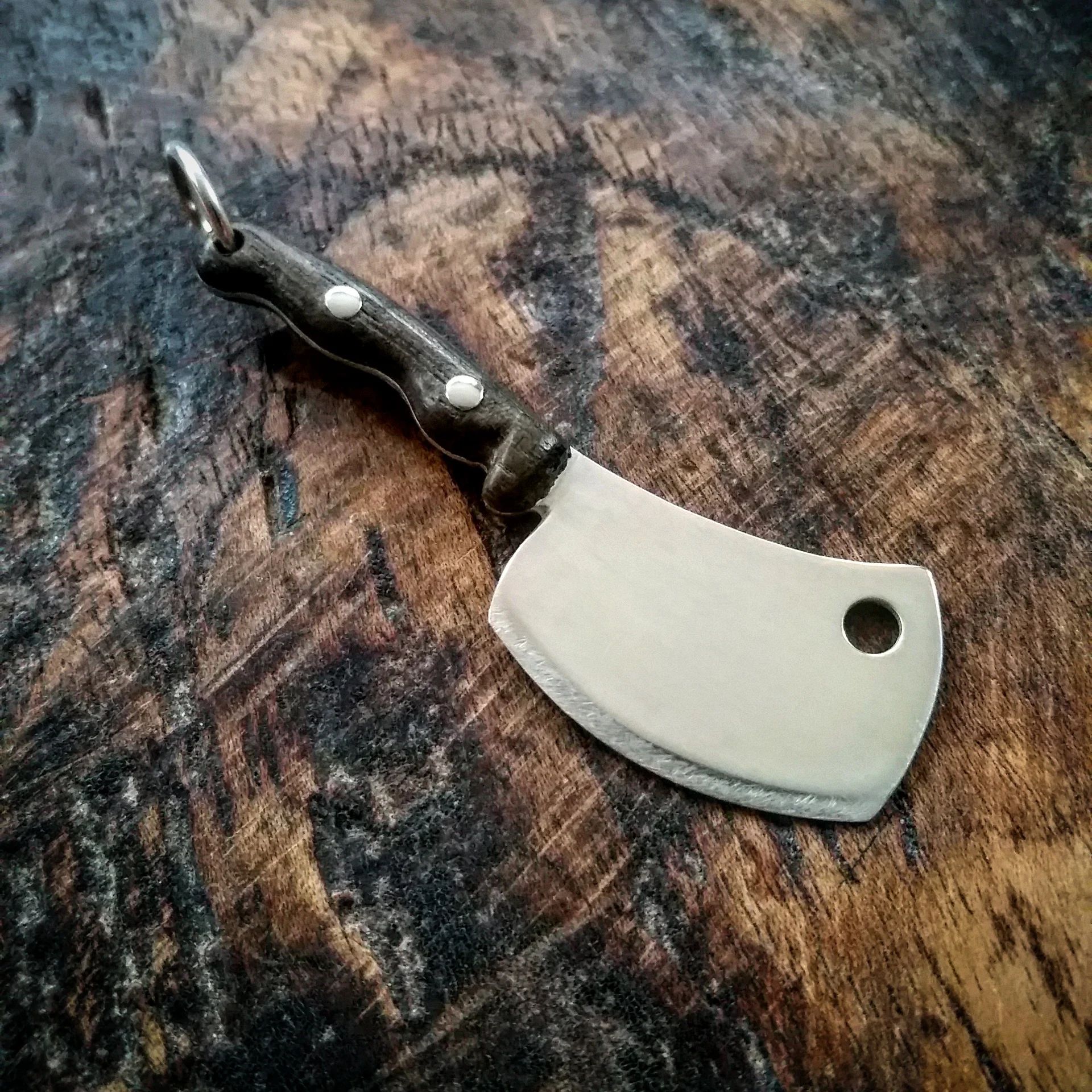 Short Silver Cleaver