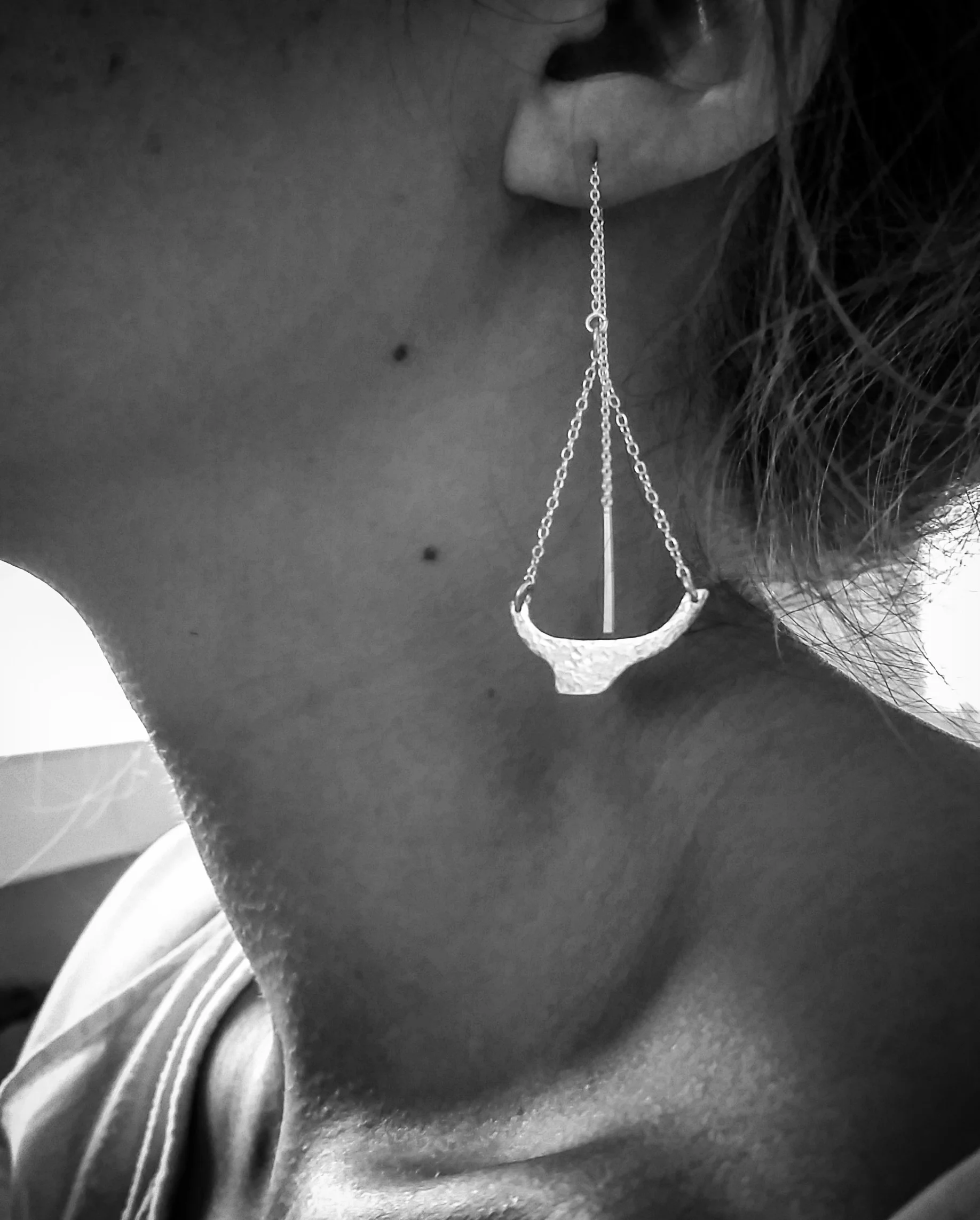 Silver Sailboat Silhouettes
