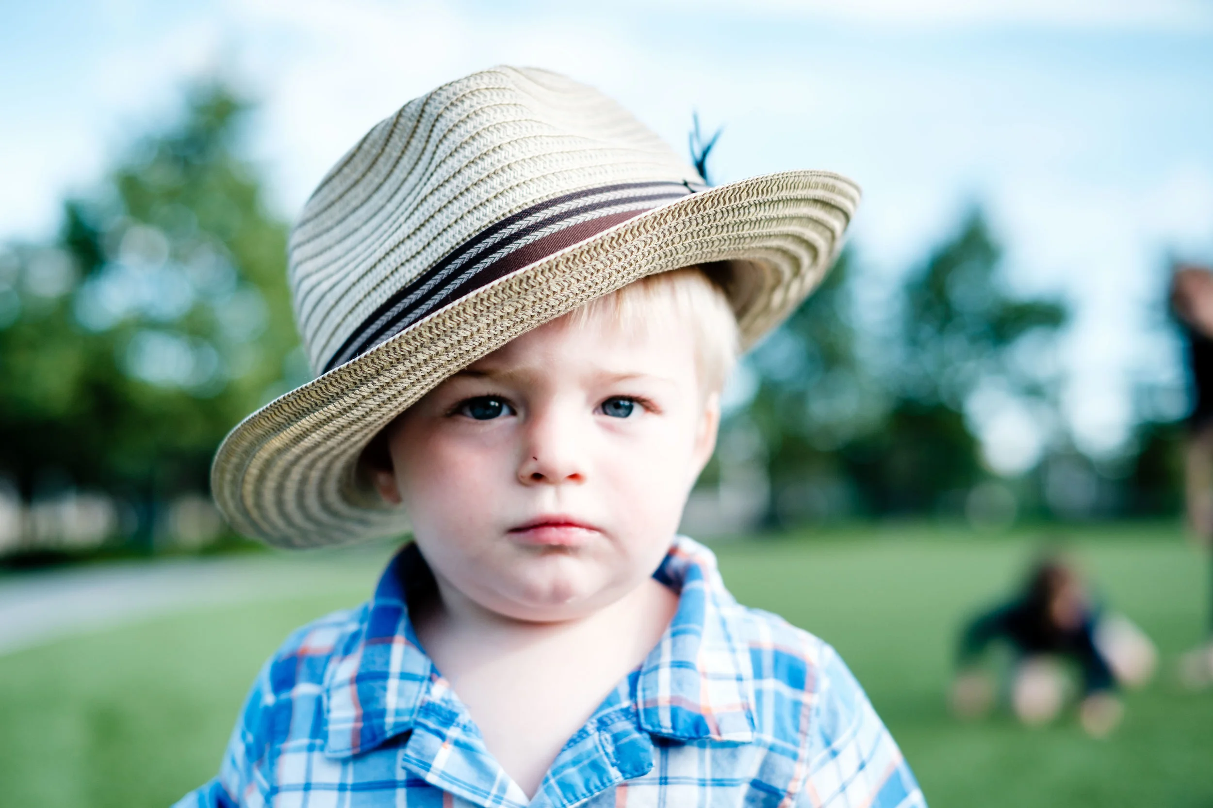 Little guy stole my hat