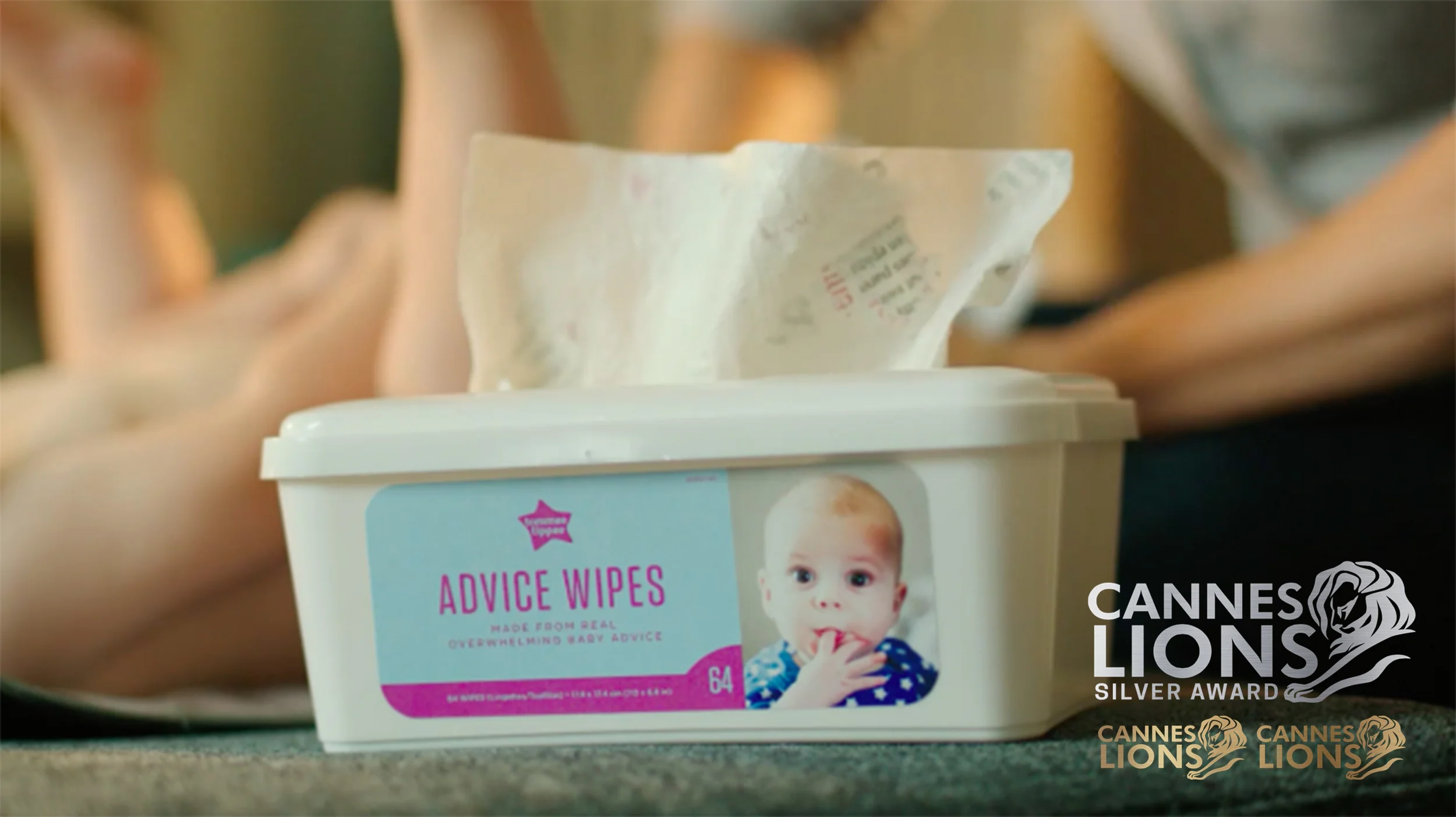 ADVICE WIPES MADE created baby wipes out of recycled magazine paper. Winner of the SILVER award at the Cannes Lions advertising competition and winner of two BRONZE awards.