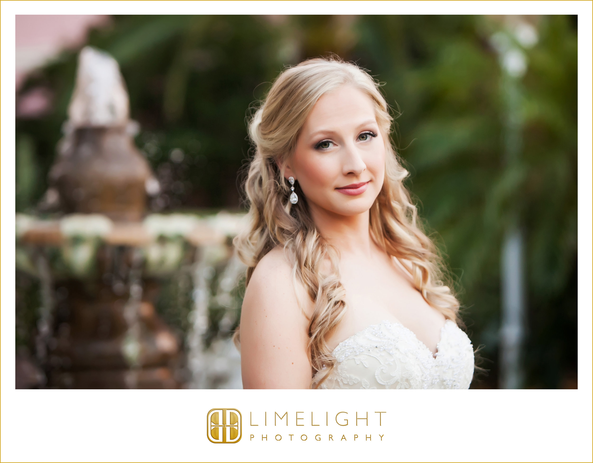 Bride | Fountain | Wedding