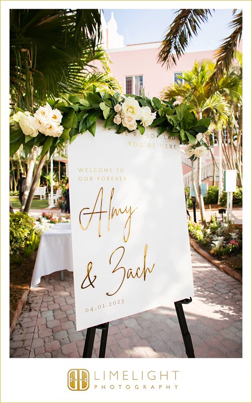 Gold Welcome Sign Easel - Forever and a Day Events