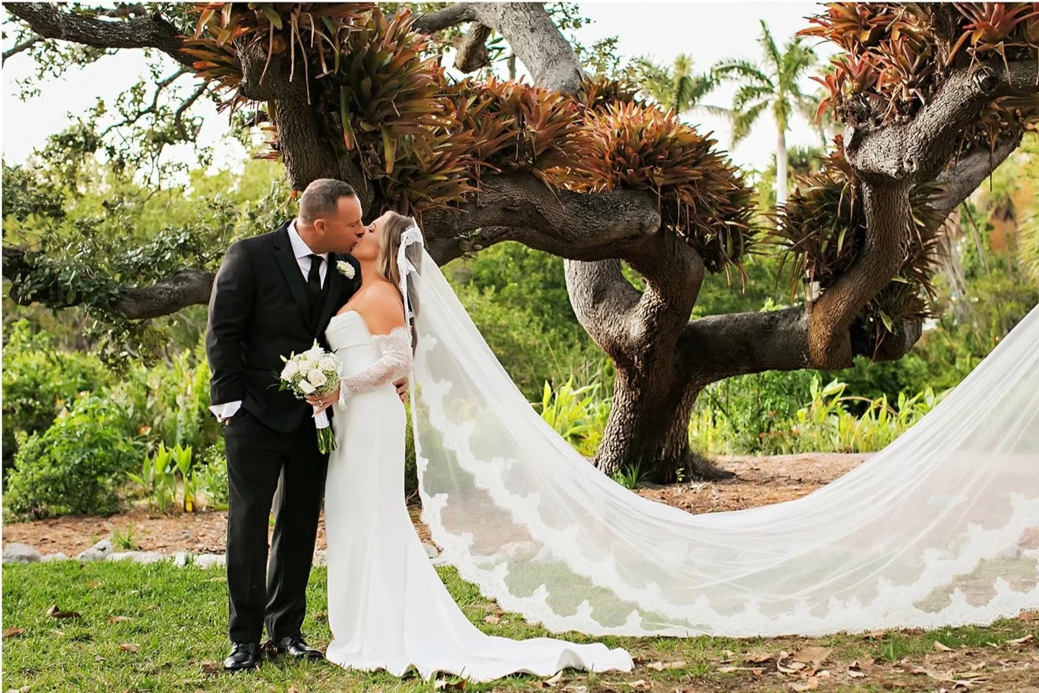 Michela + Zachary Step Into The Limelight | Marie Selby Botanical Gardens | Sarasota, FL