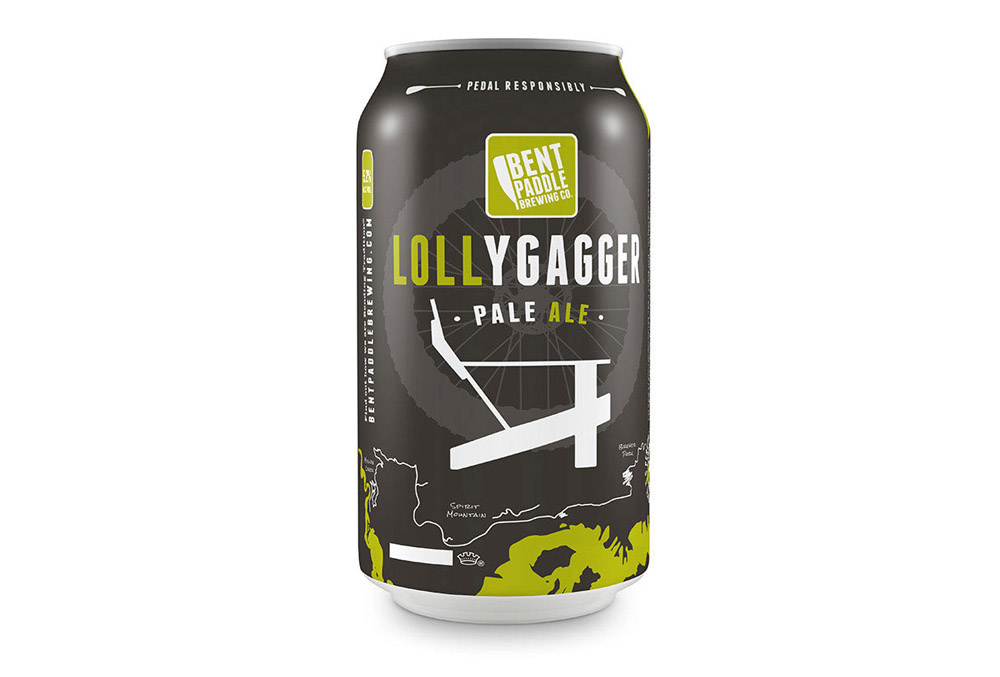The Lollygagger Beer collaboration with Bent Paddle was created to raise money for a 100+ mile trail through Duluth, called the Duluth Traverse .