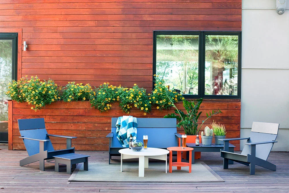 Loll has since expanded their collection to include lots more furnishings using their signature 100% recycled plastic material.