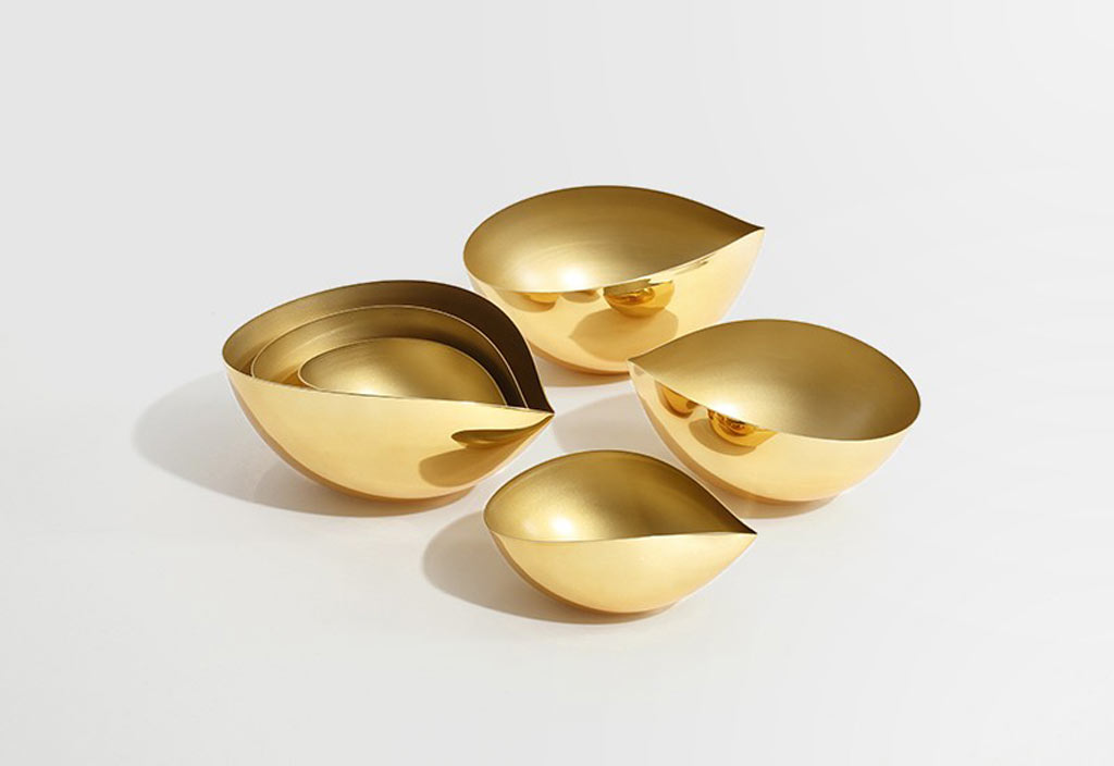 Brass nesting bowls