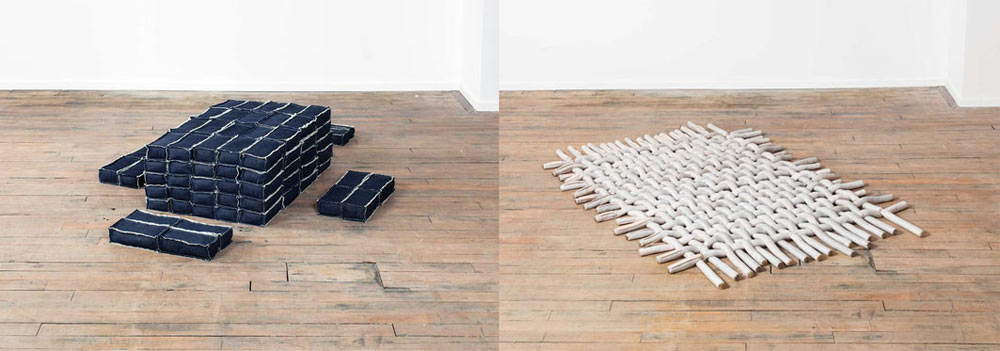 Support (left) and Tierra (right), 2014, Volume Gallery