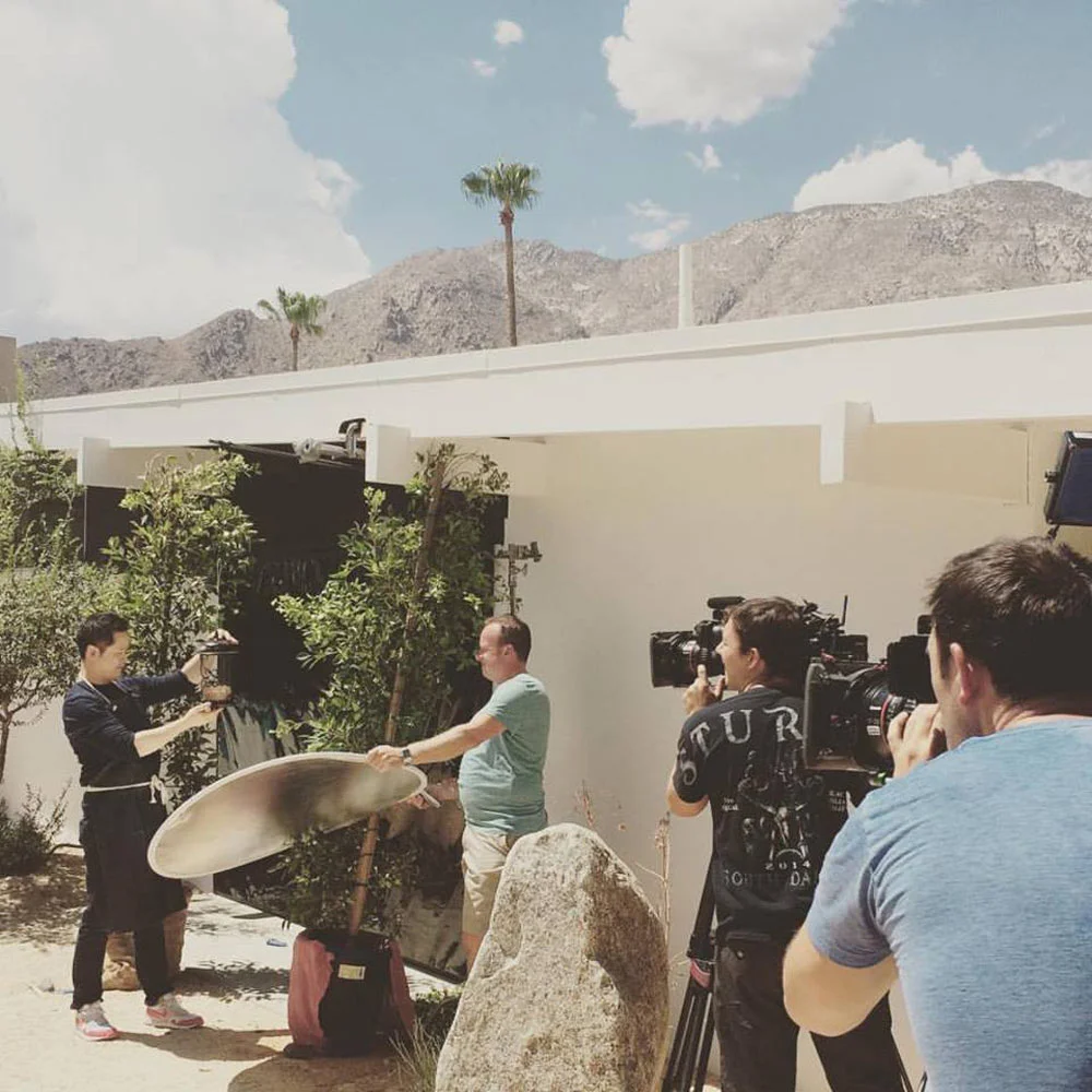 Danny on set