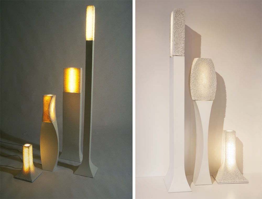 Ceramic foam lamps