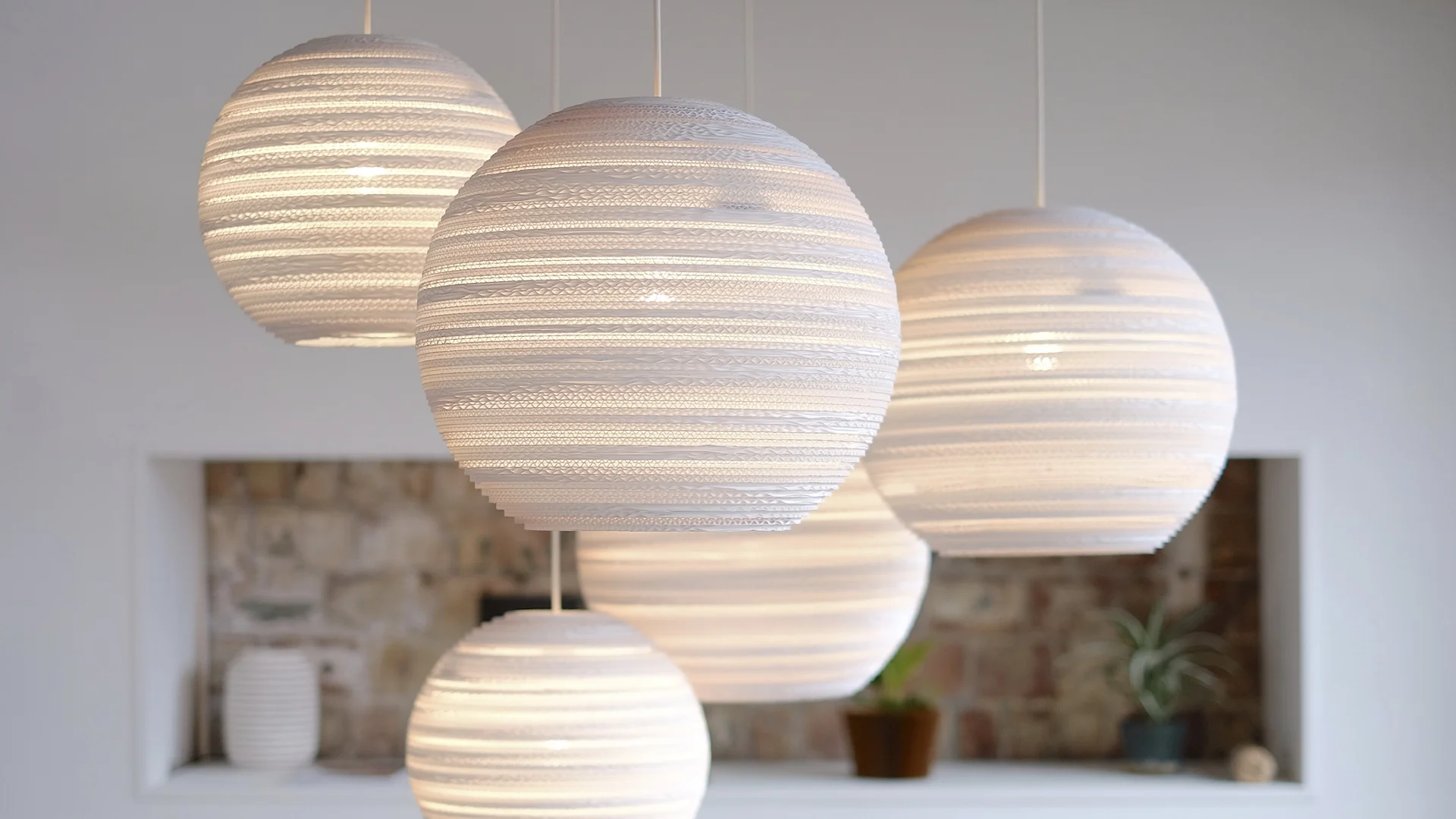 White versions of their signature cardboard Scraplights, one of graypants' newest releases