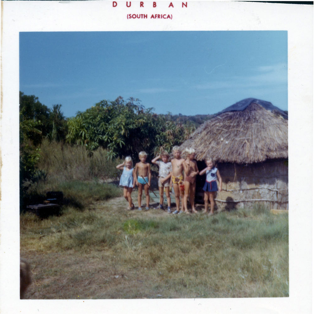 A snap from Ghislaine's early days in South Africa.