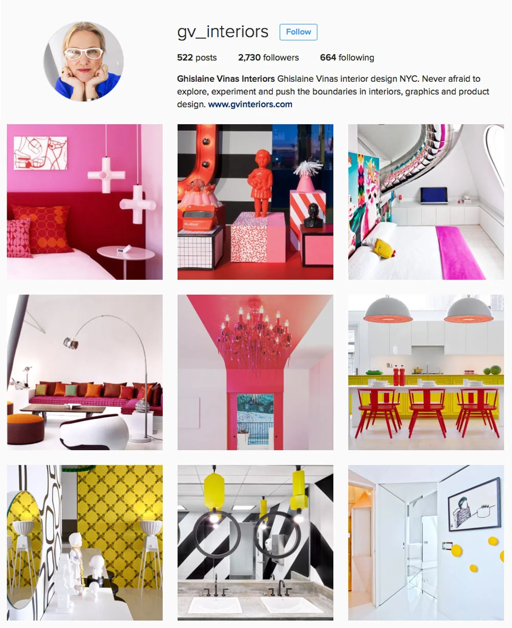 We love to visit Ghislaine's colorful Instagram world.