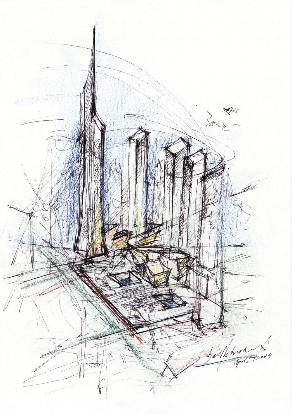 World Trade Center Master plan drawing