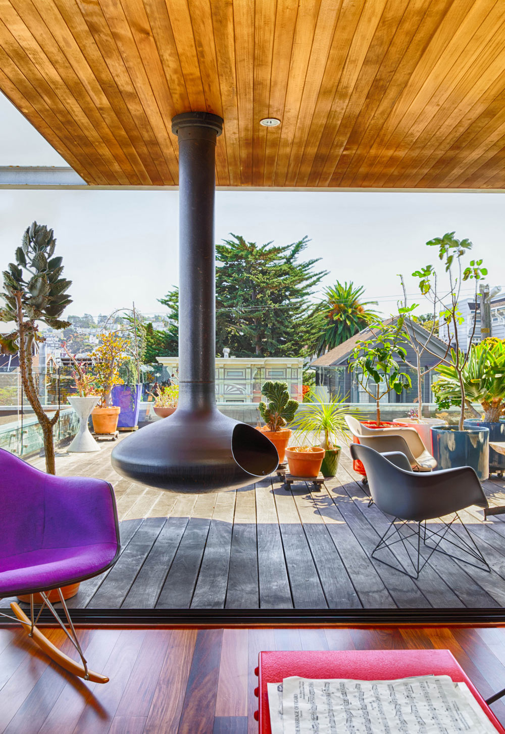 Roof deck of our home and studio in San Francisco. Photo by Daniel Karp