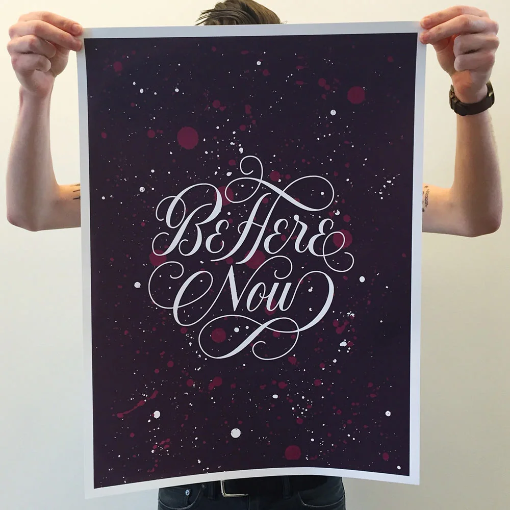 A recent poster Josh designed and silk screened with friend Anna Frederick.
