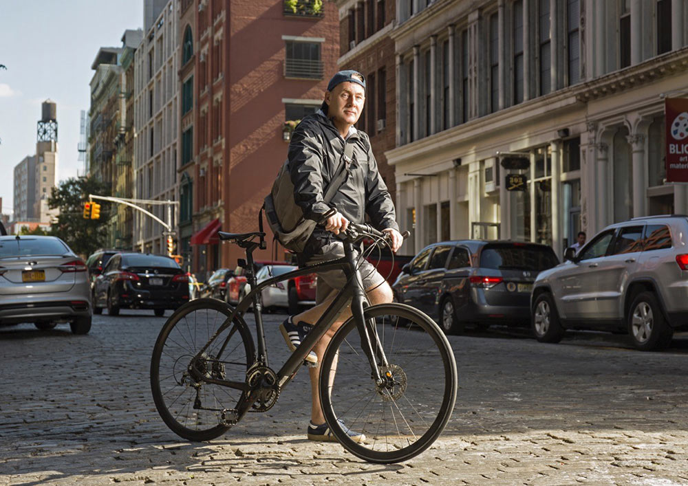 From bike messenger to owner of his company, Jan has traveled to work on his bike since he set foot in NYC.