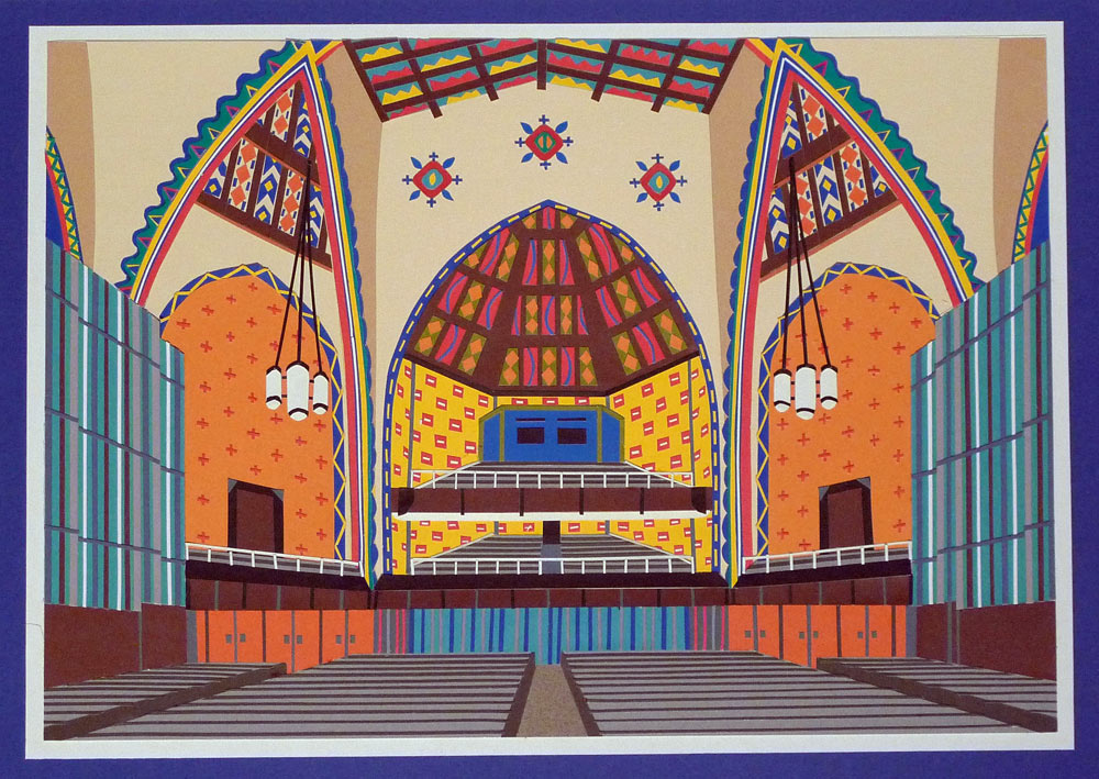 Artwork for University of Pennsylvania notecard