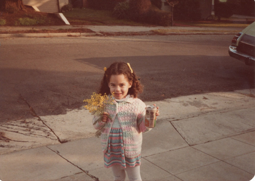 A young Justina
