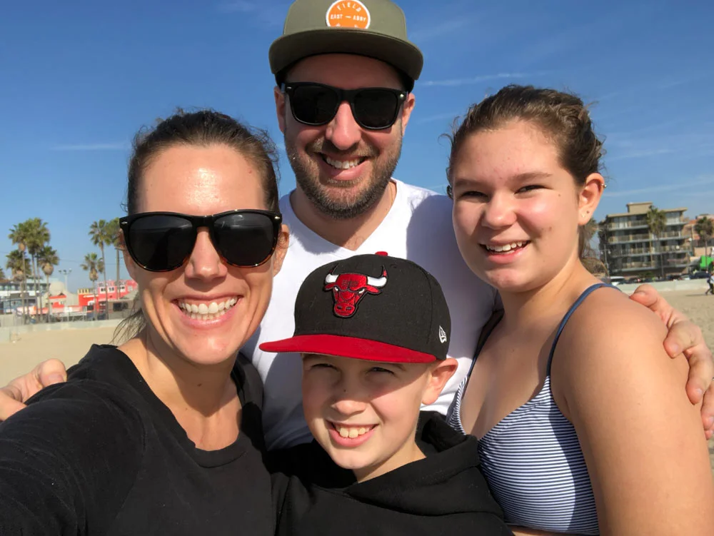 Zoë and her family