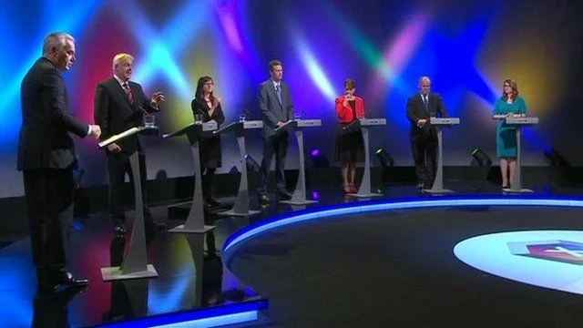 Welsh Leaders debate; image source BBC Wales news . 