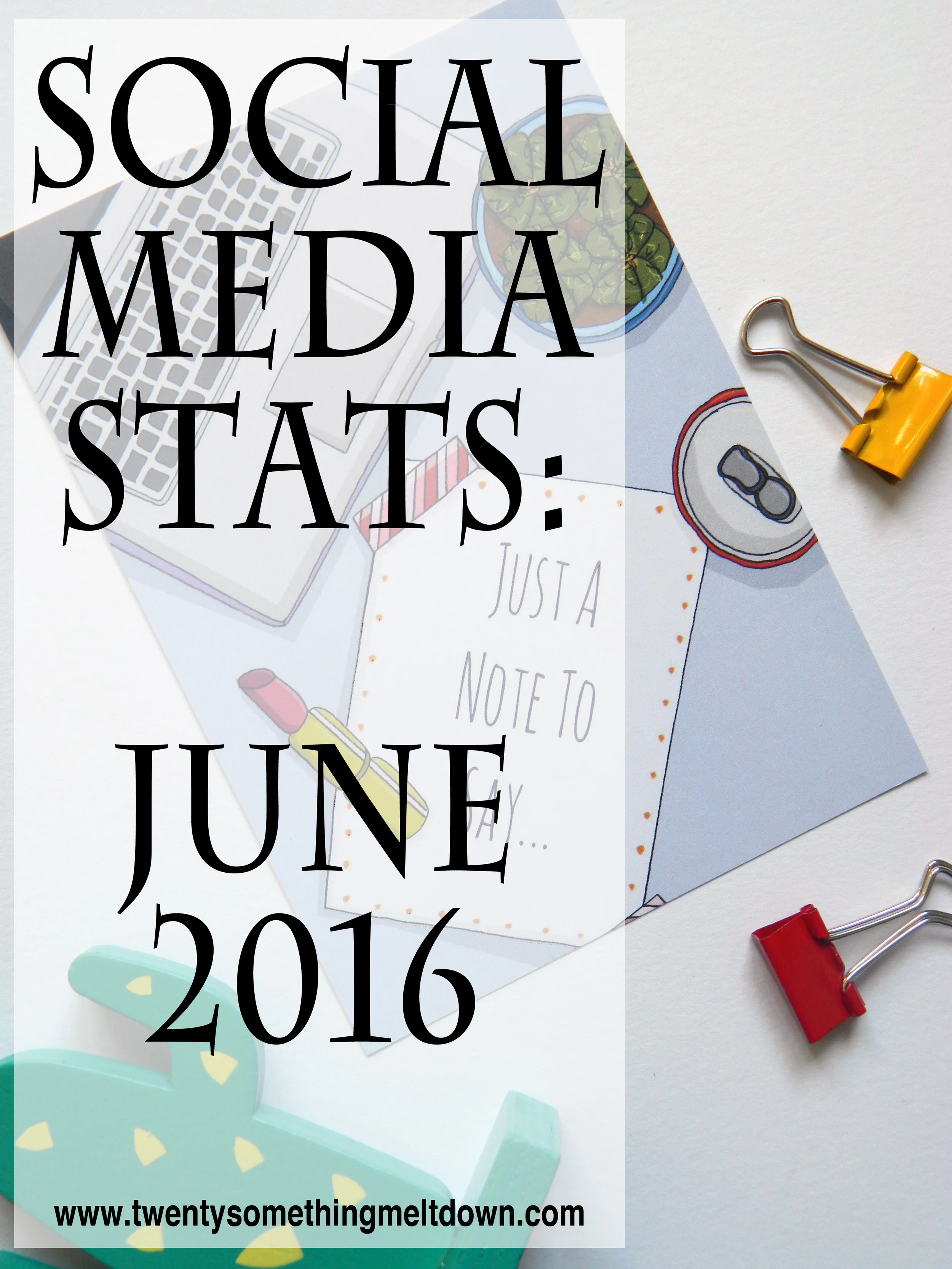 Social Media Stats - June 2016. 