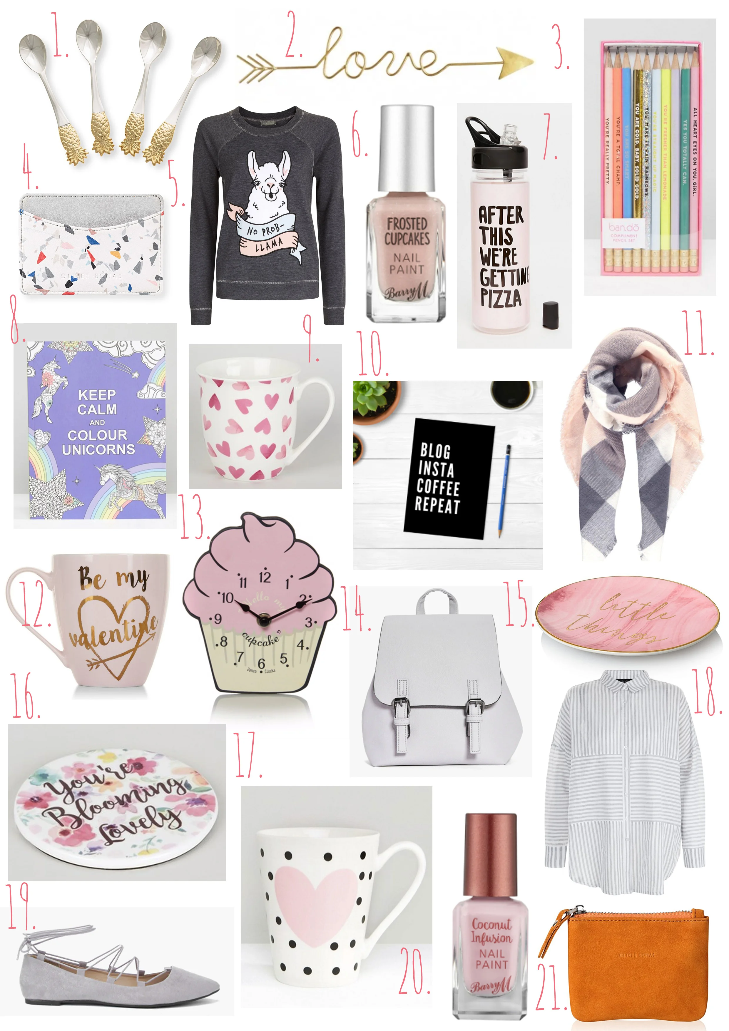 A very pink Valentine's Wishlist. 