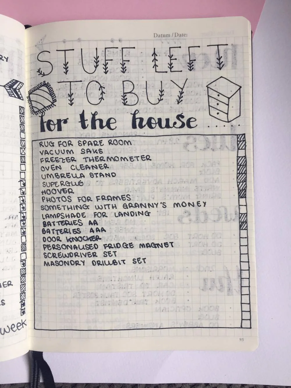 Shopping List. 