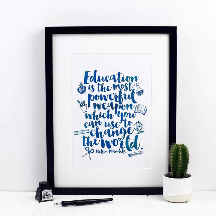 Education Quote Print