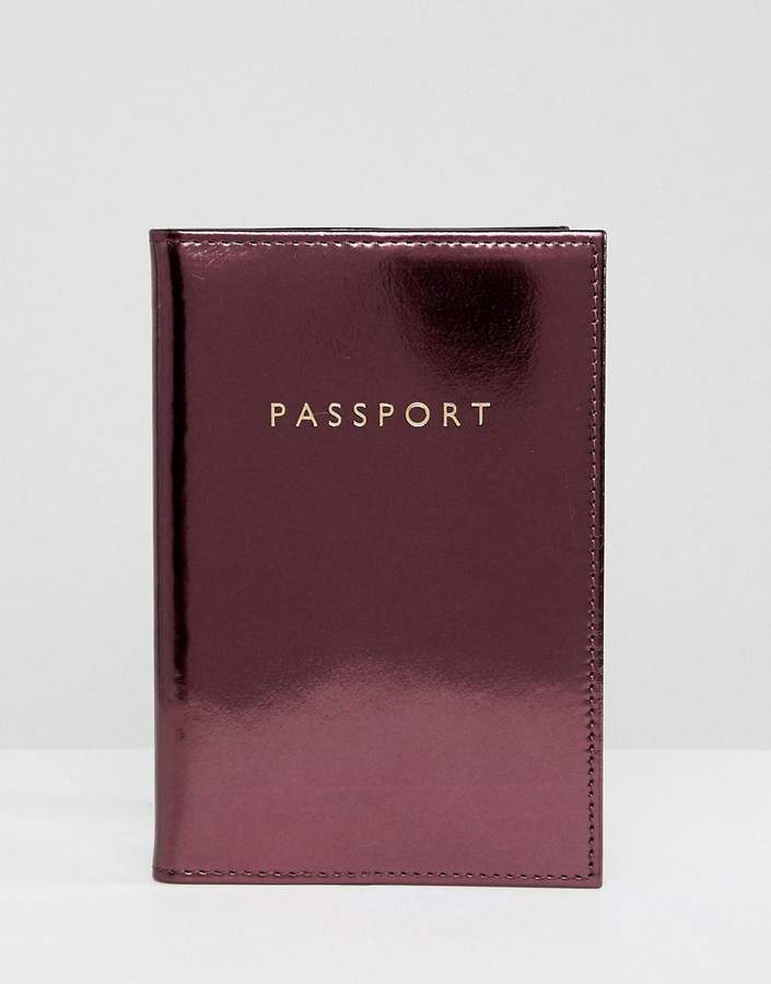 Metallic Passport Holder