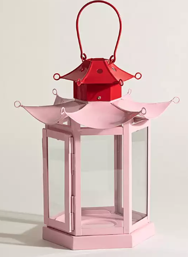 Pink &amp; Red Lantern - £29 Oliver Bonas*