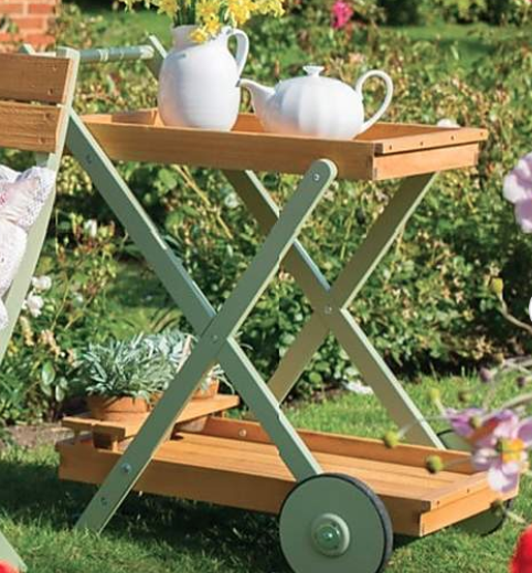 Tea tray on wheels - £100 at Dunelm 