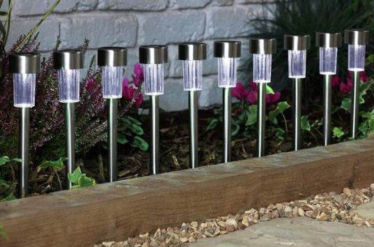 Stainless steel solar lights - £10 at Argos*