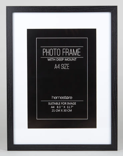 Black A4 frame 